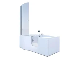 AcquaVapore Seniorendusche und Badewanne mit Tür S12D-EH-R Dusche 85x170