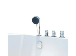 AcquaVapore Seniorendusche und Badewanne mit Tür S12D-TH-R-EC Dusche 85x170< Einhebelmischer
