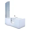 AcquaVapore Seniorendusche und Badewanne mit Tür S12D-TH-R Dusche 85x170< Einhebelmischer