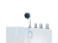 AcquaVapore Seniorendusche und Badewanne mit Tür S12D-TH-R Dusche 85x170< Einhebelmischer