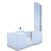 AcquaVapore Seniorendusche und Wanne mit Whirlpool S12D-TH-WP-L-EC Dusche 170x85< Einhebelmischer