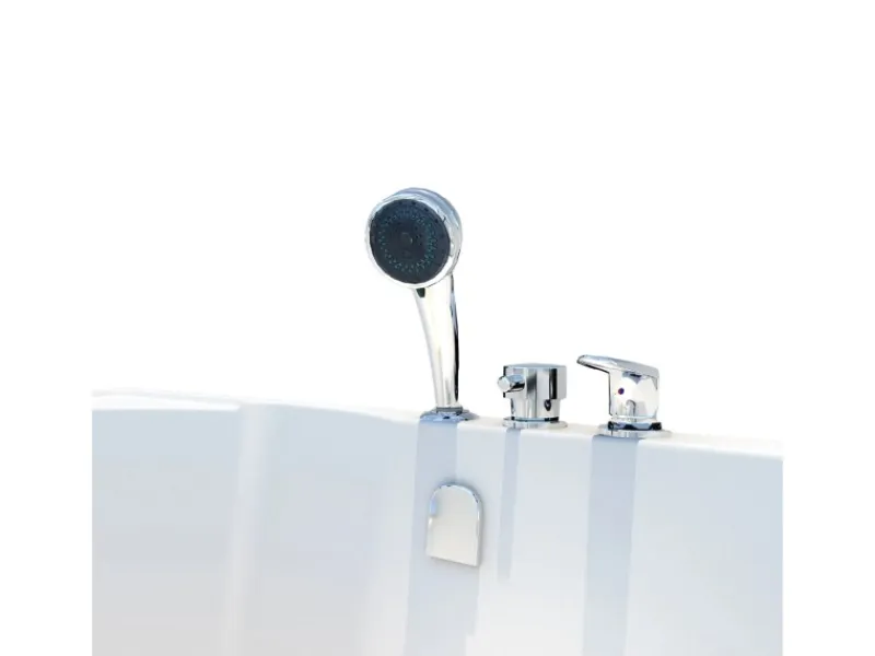 AcquaVapore Seniorendusche und Badewanne mit Tür S12D-EH-R-EC Dusche 85x170< Einhebelmischer