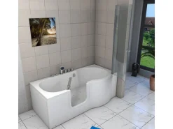 New AcquaVapore Seniorendusche und Wanne mit Whirlpool S12D-TH-AIR-L Dusche 170x85