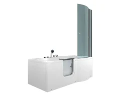 AcquaVapore Einhebelmischer<Seniorendusche und Wanne mit Whirlpool S12D-EH-AIR-L-EC Dusche 170x8