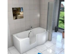 Hot AcquaVapore Seniorendusche und Badewanne mit Tür S12D-TH-L Dusche 170x85