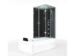 AcquaVapore Whirlpool Dusche Kombination K05-L30-WP Duschtempel 180x90< Einhebelmischer