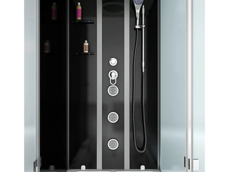 AcquaVapore Whirlpool Dusche Kombination K05-L30-WP Duschtempel 180x90< Einhebelmischer