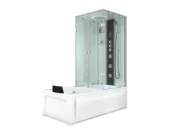 Hot AcquaVapore Whirlpool Dusche Kombination K05-L03-WP Duschtempel 180x90