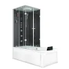 AcquaVapore Whirlpool Dusche Kombination K05-R33-WP-EC Duschtempel 90x180< Einhebelmischer