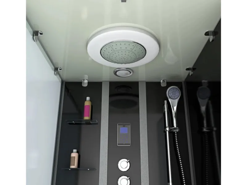 AcquaVapore Whirlpool Dusche Kombination K05-R33-WP-EC Duschtempel 90x180< Einhebelmischer