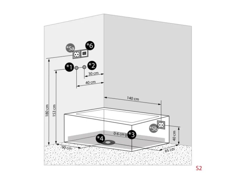 AcquaVapore Whirlpool Dusche Kombination K05-R31-WP-EC Duschtempel 90x180