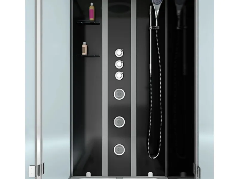AcquaVapore Whirlpool Dusche Kombination K05-R32-WP-EC Duschtempel 90x180< Einhebelmischer