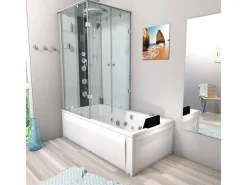 Sale AcquaVapore Whirlpool Dusche Kombination K05-R01-WP-EC Duschtempel 90x180