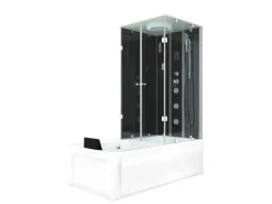 AcquaVapore Einhebelmischer<Whirlpool Dusche Kombination K05-L31-WP-EC Duschtempel 180x90