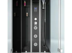 AcquaVapore Einhebelmischer<Whirlpool Dusche Kombination K05-L31-WP-EC Duschtempel 180x90