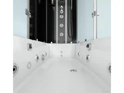 AcquaVapore Einhebelmischer<Whirlpool Dusche Kombination K05-L31-WP Duschtempel 180x90