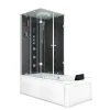 AcquaVapore Whirlpool Dusche Kombination K05-R33-WP Duschtempel 90x180< Einhebelmischer