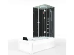 AcquaVapore Einhebelmischer<Whirlpool Dusche Kombination K05-L32-WP Duschtempel 180x90