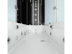 AcquaVapore Einhebelmischer<Whirlpool Dusche Kombination K05-L32-WP Duschtempel 180x90