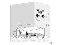 AcquaVapore Einhebelmischer<Whirlpool Dusche Kombination K05-L32-WP Duschtempel 180x90