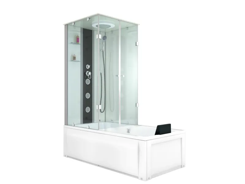 Hot AcquaVapore Whirlpool Dusche Kombination K05-R00-WP-EC Duschtempel 90x180