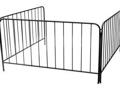 Aduro Sicherheitsgitter Metall Schwarz 60 cm x 110 cm x 110 cm x 110 cm< Herde