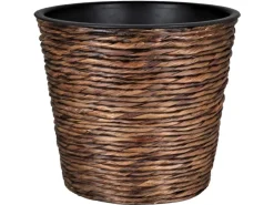 A.H.G. Töpfe<Übertopf mit Wasserhyazinthe Sticking Roll Ø 40 cm x 32 cm Waschbraun