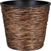 A.H.G. Töpfe<Übertopf mit Wasserhyazinthe Sticking Roll Ø 16 cm x 14 cm Waschbraun
