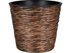 A.H.G. Töpfe<Übertopf mit Wasserhyazinthe Sticking Roll Ø 16 cm x 14 cm Waschbraun