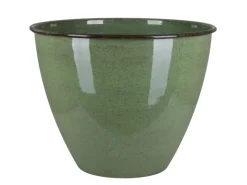 A.H.G. Töpfe<Metall-Topf mit Ablaufstopfen Ø 33 cm cm x 26 cm Grün
