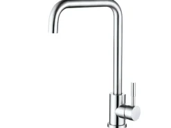 AICA Wasserhahn 360° Drehbare Wassersparende Chrom Küchenarmatur Hochdruckfestes Design aus 304 Edelstahl Gefertigt Kaltes/Warmes Wasser< Einhebelmischer