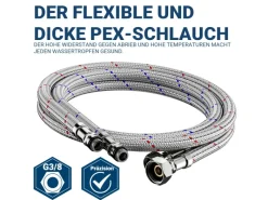 AICA Wasserhahn Doppelfunktion 360° Drehbare Kippbare Küchenarmatur mit 304 Edelstahl und Keramikventil Mischbatterie< Einhebelmischer