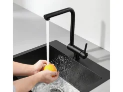 Discount AICA Wasserhahn Faltbare 360° Drehbare Küchenarmatur 304 Edelstahl Hochdruckfest Mischbatterie Spültischarmatur Schwarz