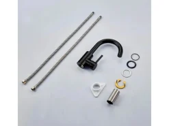 AICA Wasserhahn Bad Hoch Waschtischarmatur Auslauf Höhe 158mm Waschbecken Armaturen 304 Edelstahl Einhebelmischer Mischbatterie< Einhebelmischer
