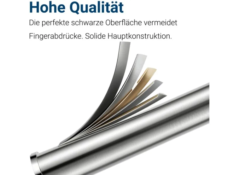 Einhebelmischer<AICA Wasserhahn Silber Bad Niedriger Waschtischarmatur Waschbecken Armaturen 304 Edelstahl Einhebelmischer Mischbatterie