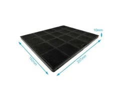 AIR2GO Unterbauhauben|Kochfelder<Aktivkohlefilter für AEG 9029798767 und ECFB01 2 Stück