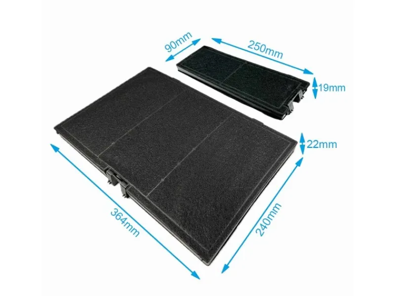 AIR2GO Unterbauhauben<Aktivkohlefilter für Gaggenau 17000965 und 11018700 2 Stück