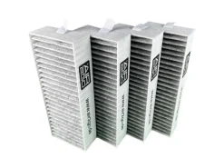 AIR2GO Dunstabzugshauben-Filter<CleanAir Plus Aktivkohlefilter für Bosch Serie 4 und Serie 6 und Serie 8 4 Stück