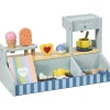 AIYAPLAY Eisdiele MDF Mehrschichtplatte Hellblau 42L x 20B x 24,5H cm< Winkelküchen