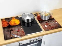 Allstar Glasabdeckplatten Curry für Glaskeramik-Kochfelder 2er-Set< Herdabdeckungen|Kochfelder
