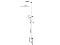 Einhebelmischer<AM.PM Duschsystem Func Duschsystem ohne Armatur, Regenduschset Kopfbrause Duschsäule Dusche F07FA000 Chrom