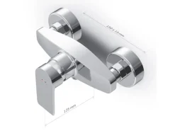 AM.PM Einhebel Duscharmatur Brausearmatur aus Messing Brausebatterie Flash FNA20000 Chrom< Einhebelmischer