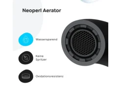 Einhebelmischer<AM.PM Einhebel Wannenarmatur Brausearmatur Spike Aufputz FPA10022 Schwarz