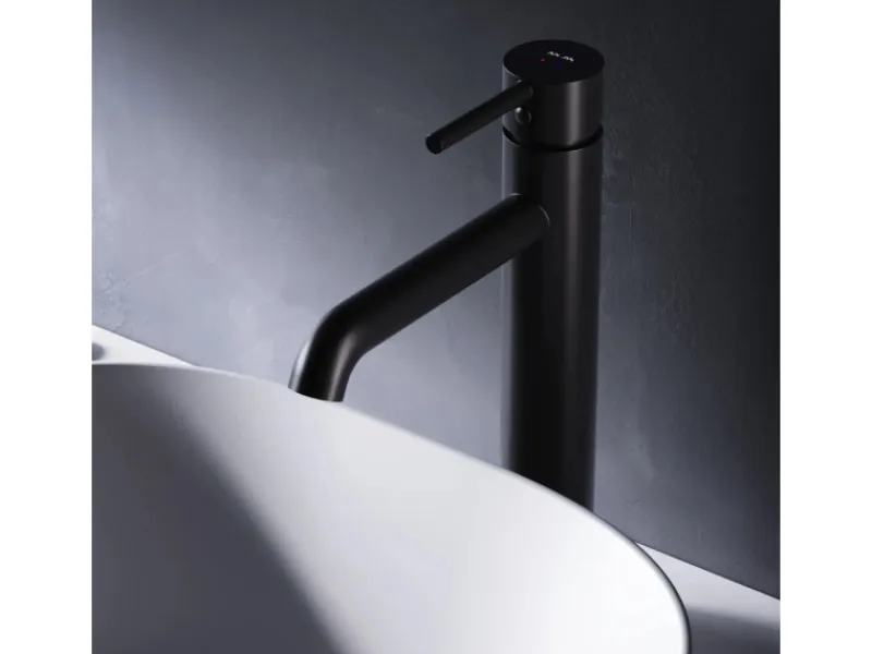 AM.PM Einhebel Waschtischarmatur Spike Wasserhahn Bad aus Messing FPA92022 Schwarz< Einhebelmischer