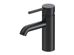 Einhebelmischer<AM.PM Einhebel Waschtischarmatur Spike Wasserhahn Bad aus Messing FPA02122 Schwarz
