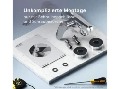 AM.PM Einhebel-Duscharmatur Like Brausearmatur aus Messing, Brausebatterie, Wasserhahn Bad FLA20000 Chrom< Einhebelmischer