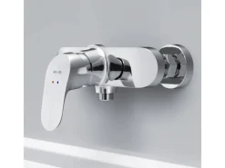 AM.PM Einhebel-Duscharmatur Like Brausearmatur aus Messing, Brausebatterie, Wasserhahn Bad FLA20000 Chrom< Einhebelmischer