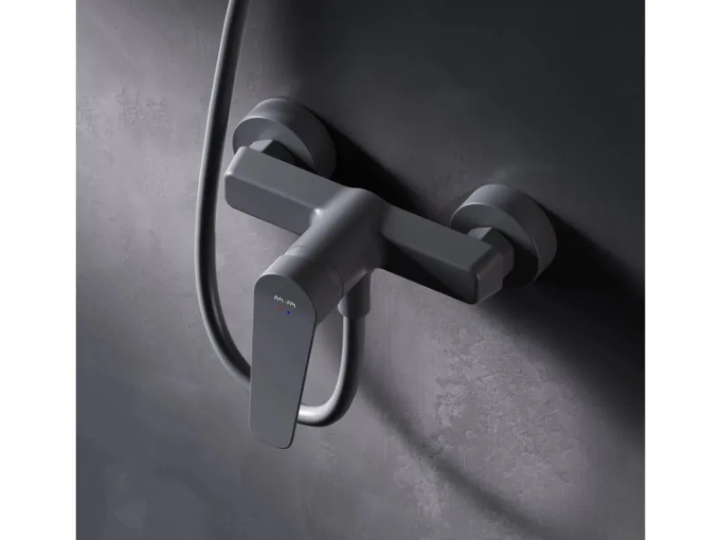 Einhebelmischer<AM.PM Einhebel-Duscharmatur Gem Brausearmatur aus Messing, Brausebatterie Wasserhahn Bad FTA20022