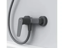 Einhebelmischer<AM.PM Einhebel-Duscharmatur Gem Brausearmatur aus Messing, Brausebatterie Wasserhahn Bad FTA20022