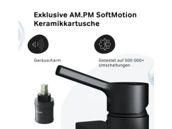 AM.PM Einhebel-Duscharmatur X-Joy S Brausearmatur aus Messing, Brausebatterie Wasserhahn Bad FXB20022< Einhebelmischer